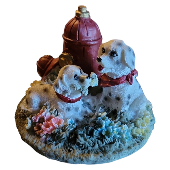 Friendly Home Parties Accents Vtg Nib 2 Dalmatian Puppy Love Dog